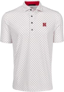 Greyson Nebraska Cornhuskers Mens Red Icon Short Sleeve Fashion Polo