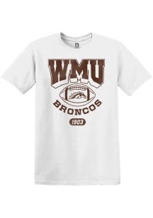 Summit Sportswear Western Michigan Broncos White Football White Out Short Sleeve T Shirt