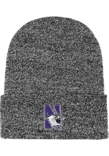 LogoFit Northwestern Wildcats Black Bueller Mens Knit Hat