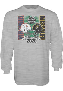 Blue 84 Missouri Tigers Grey 2025 Gator Bowl Long Sleeve T Shirt