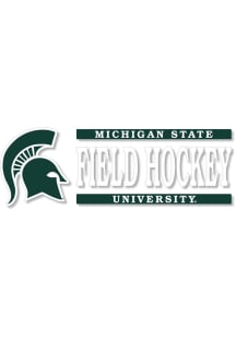 Michigan State Spartans 6x2 Field Hockey Auto Decal - Green