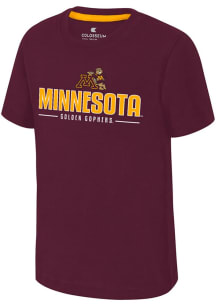 Colosseum Minnesota Golden Gophers Toddler Maroon Tryouts Short Sleeve T-Shirt
