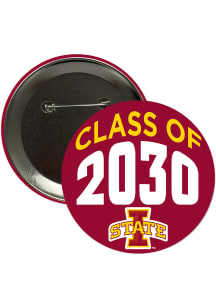 Iowa State Cyclones 3" Class of 2030 Button - Cardinal