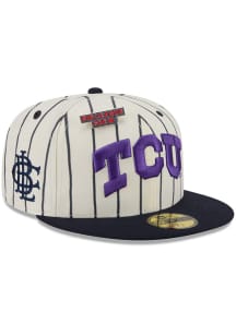 New Era TCU Horned Frogs Mens White 2026 Big League Chew x College 59FIFTY Fitted Hat