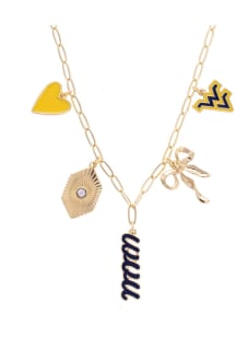 West Virginia Mountaineers Paperclip Charm Necklace