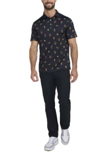 Arizona State Sun Devils Mens White Deserted Short Sleeve Fashion Polo