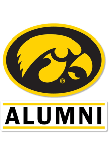 Iowa Hawkeyes 3 Inch Alumni Auto Decal - Gold