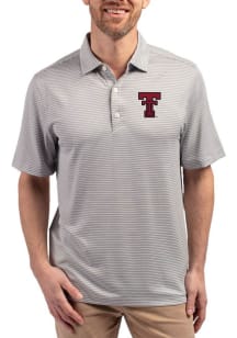 Cutter and Buck Texas Tech Red Raiders Ash Forge Double Stripe Big and Tall Polo