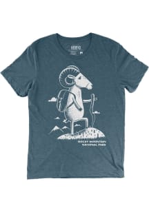 Colorado Navy Blue Hiking Bighorn Short Sleeve Fashion T Shirt