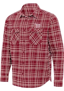 Antigua Oklahoma Sooners Mens Crimson Private Long Sleeve Dress Shirt
