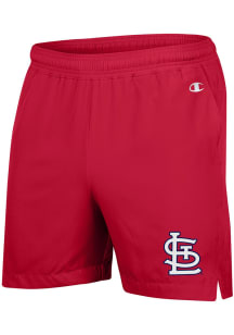 Champion St Louis Cardinals Mens Red Woven Shorts