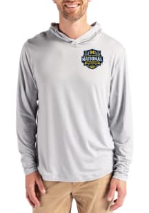 Cutter and Buck Michigan Wolverines Mens Anthracite 2026 MBB Champions Coastline Eco Long Sleeve L..