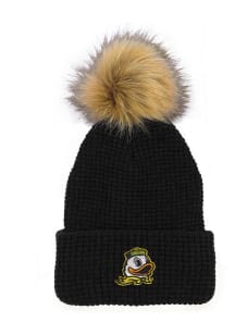 LogoFit Oregon Ducks Black Belgian Womens Knit Hat