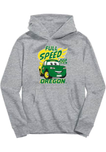 Vive La Fete Oregon Ducks Toddler Grey Full Speed Long Sleeve Hooded Sweatshirt