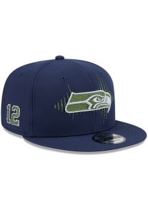 New Era Seattle Seahawks Grey NFL 2026 Sideline Rivalries Collection 9FIFTY Mens Snapback Hat