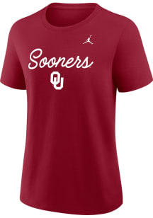 Nike Oklahoma Sooners Womens Crimson Mantra Primetime Short Sleeve T-Shirt