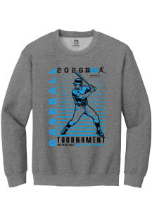 Summit Sportswear Big Ten Mens Graphite 2026 Baseball Tournament Long Sleeve Crew Sweatshirt