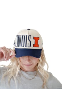 Gameday Social Illinois Fighting Illini Natural Saturday Stretch Womens Adjustable Hat