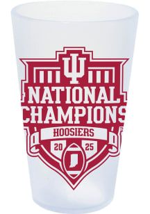 Indiana Hoosiers 2025 College Football Champions Silicone Pint Glass - Crimson