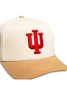 Woodn Grail Indiana Hoosiers Jobsite Adjustable Hat - Cream