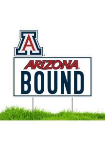 Arizona Wildcats School Bound Yard Sign - White