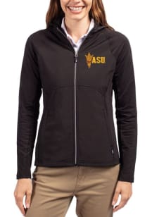 Cutter and Buck Arizona State Sun Devils Womens Black Adapt Eco Light Weight Jacket