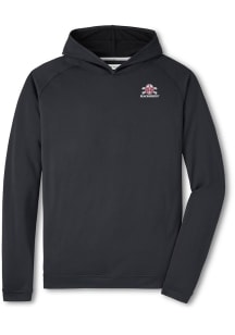 Peter Millar Nebraska Cornhuskers Mens Black Pine Long Sleeve Hoodie