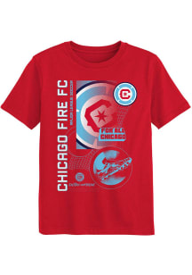 Chicago Fire Boys Red Strategy Short Sleeve T-Shirt