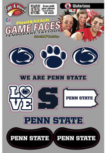 Penn State Nittany Lions Multi-Design Face Tattoo