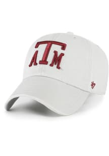 47 Texas A&M Aggies Retro Logo Clean Up Adjustable Hat - Silver