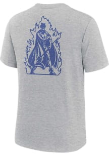 Nike Duke Blue Devils Grey Legacy 2 Hit Short Sleeve Fashion T Shirt