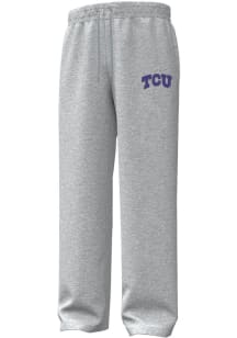 Under Armour TCU Horned Frogs Mens Grey Embroidered Sweatpants
