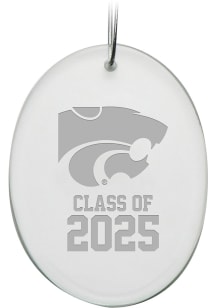 K-State Wildcats Class of 2025 Oval Ornament - White