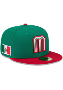 New Era Mexico Mens Kelly Green 2026 World Baseball Classic 59FIFTY Fitted Hat