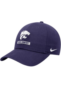 Nike K-State Wildcats Cross Country Club Cap Adjustable Hat - Purple