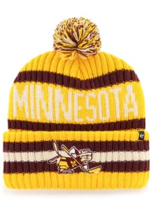 47 Minnesota Golden Gophers Gold Bering Cuff Mens Knit Hat