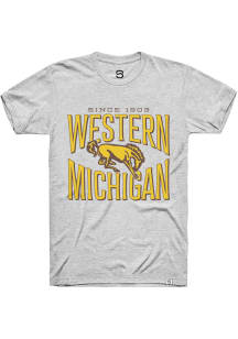 Summit Sportswear Western Michigan Broncos Ash Triblend Short Sleeve Fashion T Shirt