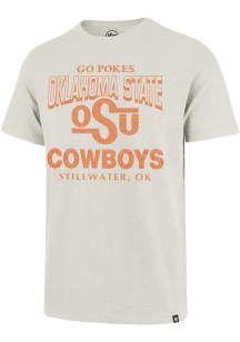 47 Oklahoma State Cowboys White Head On Football Scrum Short Sleeve Fashion T Shirt