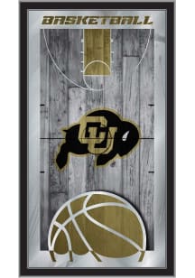 Colorado Buffaloes Basketball Hanging Back Bar Mirror