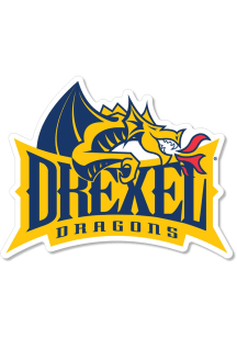Drexel Dragons 2" Text w/Dragon Dizzler Stickers - Blue