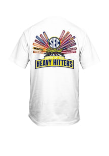 SEC White Softball Bats Short Sleeve T Shirt