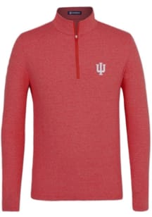 Turtleson Indiana Hoosiers Mens Crimson Ciro Long Sleeve Qtr Zip Pullover