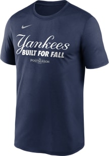 Nike New York Yankees Navy Blue 2025 Postseason Participant Authentic Collection Short Sleeve T Sh..