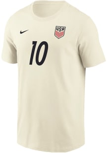 Christian Pulisic USMNT White Home Short Sleeve Player T Shirt