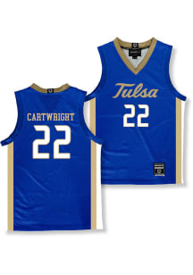 Mady Cartwright  Campus Ink Tulsa Golden Hurricane Youth NIL Blue Basketball Jersey