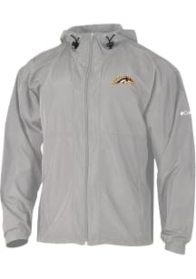 Columbia Western Michigan Broncos Mens Grey Prodigy Light Weight Jacket