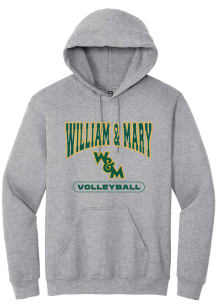 Summit Sportswear William & Mary Tribe Mens Grey Volleyball Long Sleeve Hoodie
