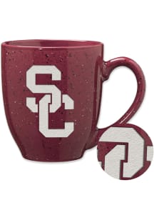 USC Trojans 16oz Speckle Ceramic Mug - Cardinal