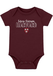 Harvard Crimson Baby Maroon Future Short Sleeve One Piece