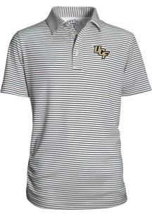 UCF Knights Youth Dark Grey Carson Short Sleeve Polo Shirt